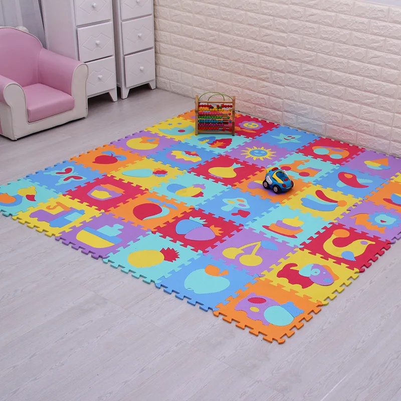 

24Pcs/set Foam Baby Play Mat Stitching Crawling Rug Mat Assembled Animal Carpet Puzzle Pad for Children Games Soft Foam Floor