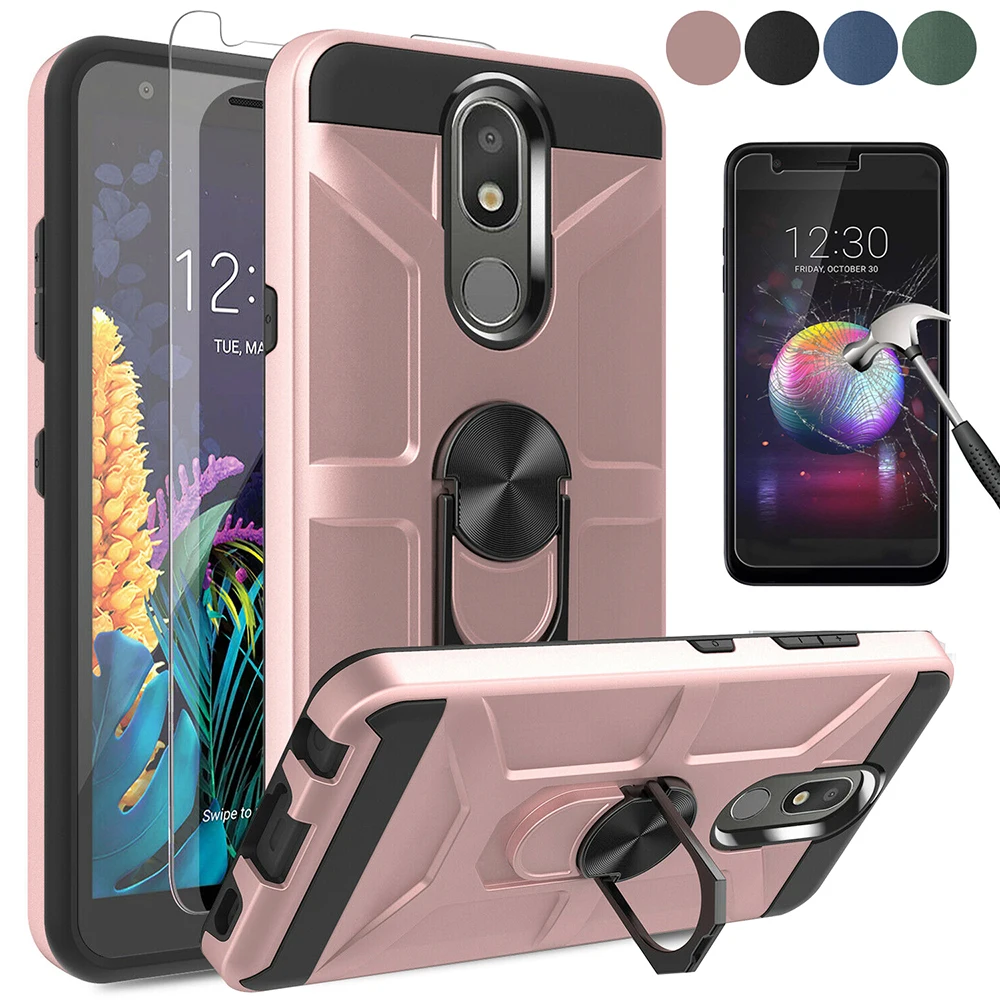 Чехол для LG K30 2019 противоударный армированный двойной защитный чехол гибридный с