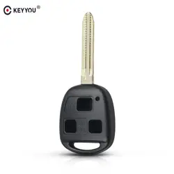 KEYYOU 10x3 кнопки дистанционного ключа оболочки для Toyota YARIS HIACE COROLLA AVENSIS CAMRY