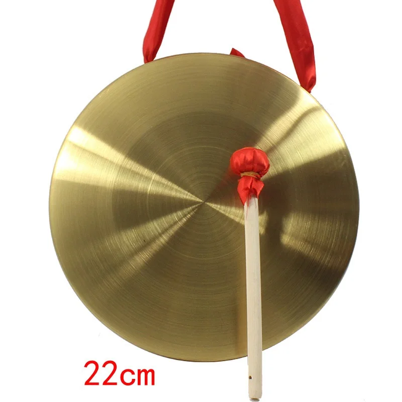 Instrumentos de Percussão de Ópera com Batedor de Madeira Diâmetro Chinês Cobre Gong Mão 15 - 22 32cm - Image 4