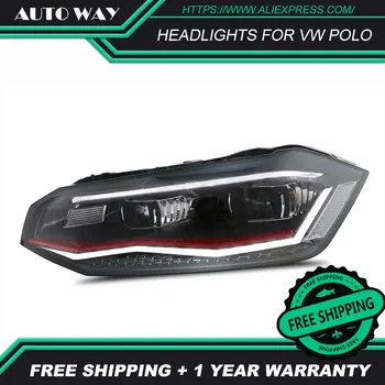 

Car Styling For VW Polo headlights 2019 For VW Polo headlight 2019 head lamp front Bi-Xenon Lens Double Beam Lens low beam