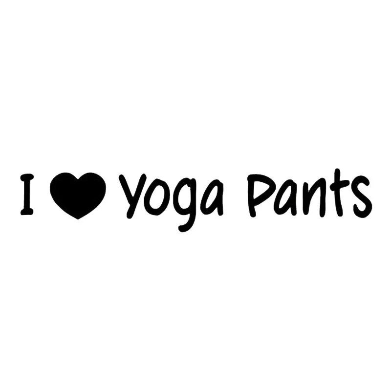 Оконный Стиль I Love Yoga брюки виниловая наклейка снимающиеся наклейки для окна/грузовика/ноутбука/стены
