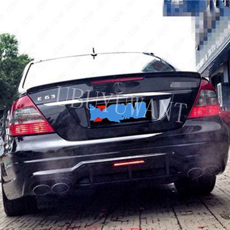 Для Mercedes W211 ABS пластик заднее крыло спойлер багажник загрузки для Benz E класс 2003 2009