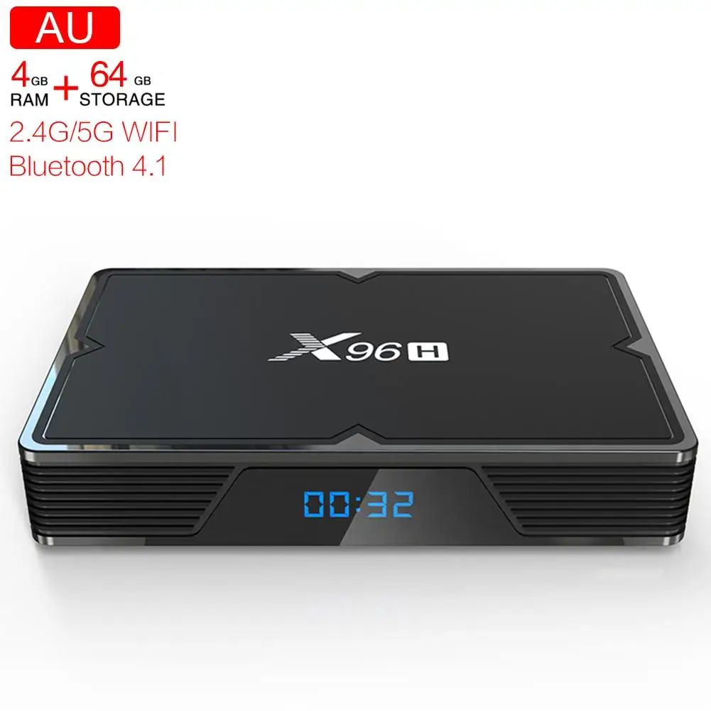 X96H(H603) ТВ приставка Android 9,0 система Двойной HDMI Поддержка 6K памяти 4 Гб 64 Гб HD сетевой плеер Wifi 2,4/5G приставка - Цвет: J