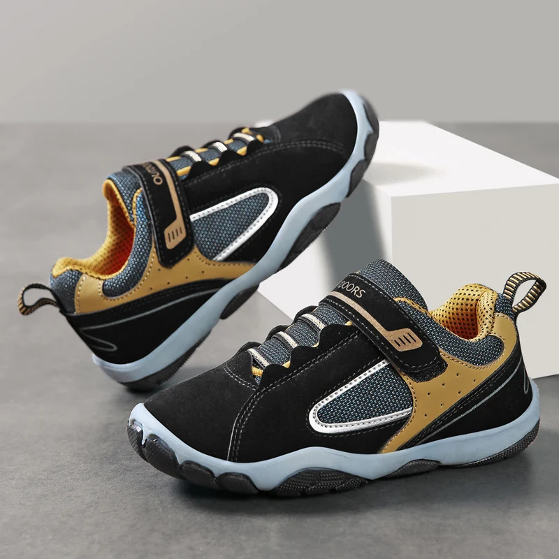 PU Leather Children Shoes Waterproof Kids Sneakers Breathable Girls and Boys Sports Shoes Outdoor Trainers Spring Autumn