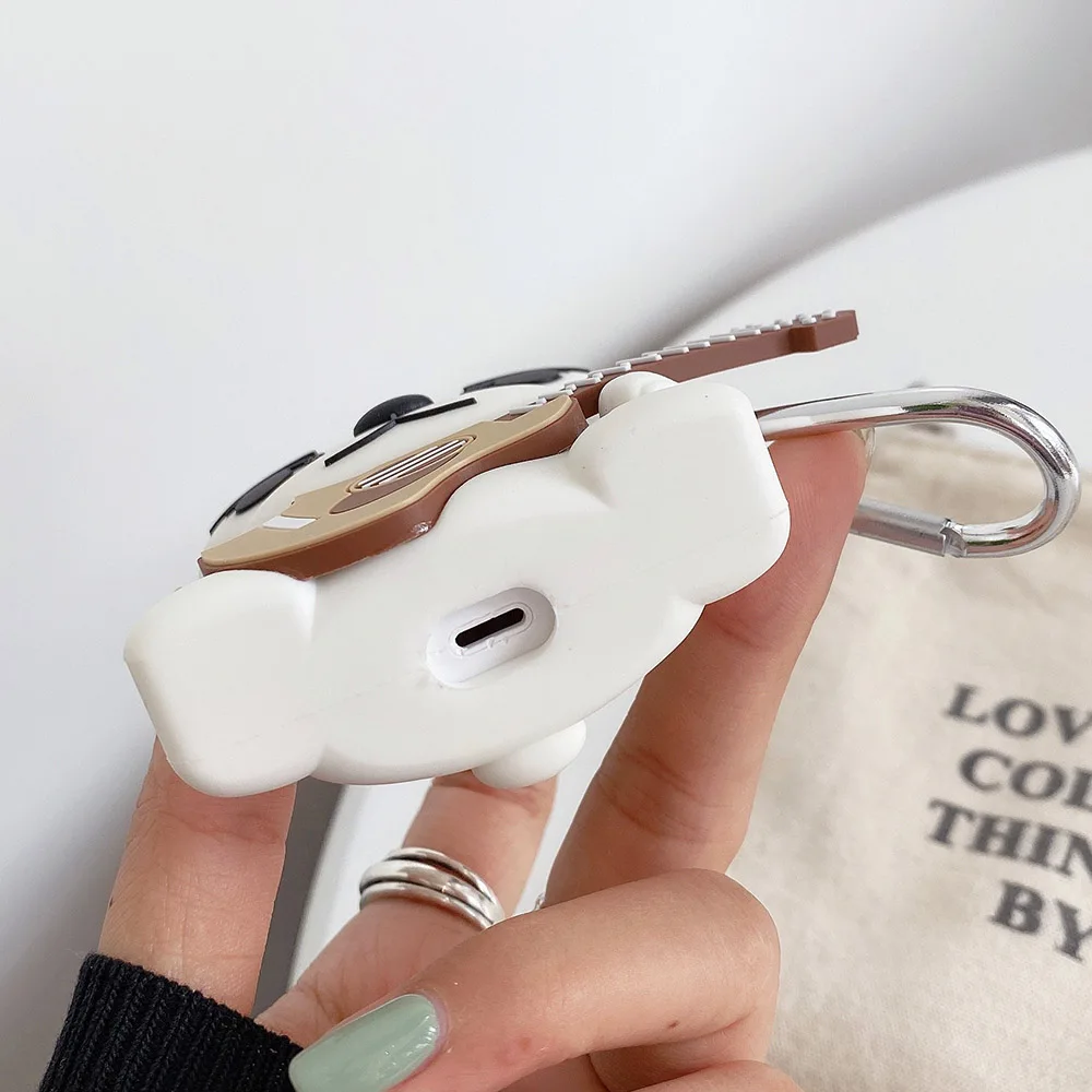 Милый анималькроссинг Kk гитара для Apple Airpods Pro 1/2 чехол силиконовый 3d наушников с