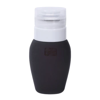 

60Ml Silicone Press Bottle For Shampoo Shower Lotion Gel Sub-Bottling Squeeze Makeup Refillable Bottles Portable Travel Black