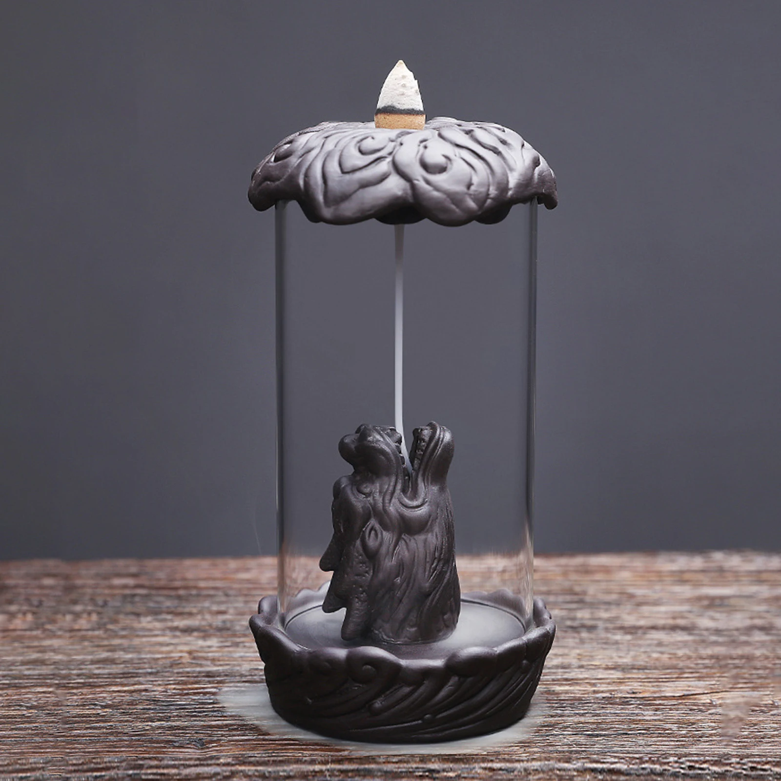 Incense Burner Dragon Head Holder Aroma Stove Household Desktop Decor for Sitting Room Bedroom | Дом и сад