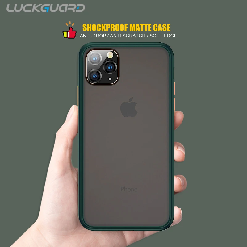 Полупрозрачный противоударный чехол для iPhone XR 11 Pro XS Max X Роскошный 7 8 6 S Plus 7Plus 360