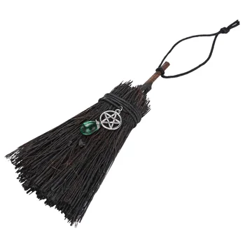 

1pc Witch Broom Pendant Halloween Broom Pendant Broom Ornament Witch Broom Decor