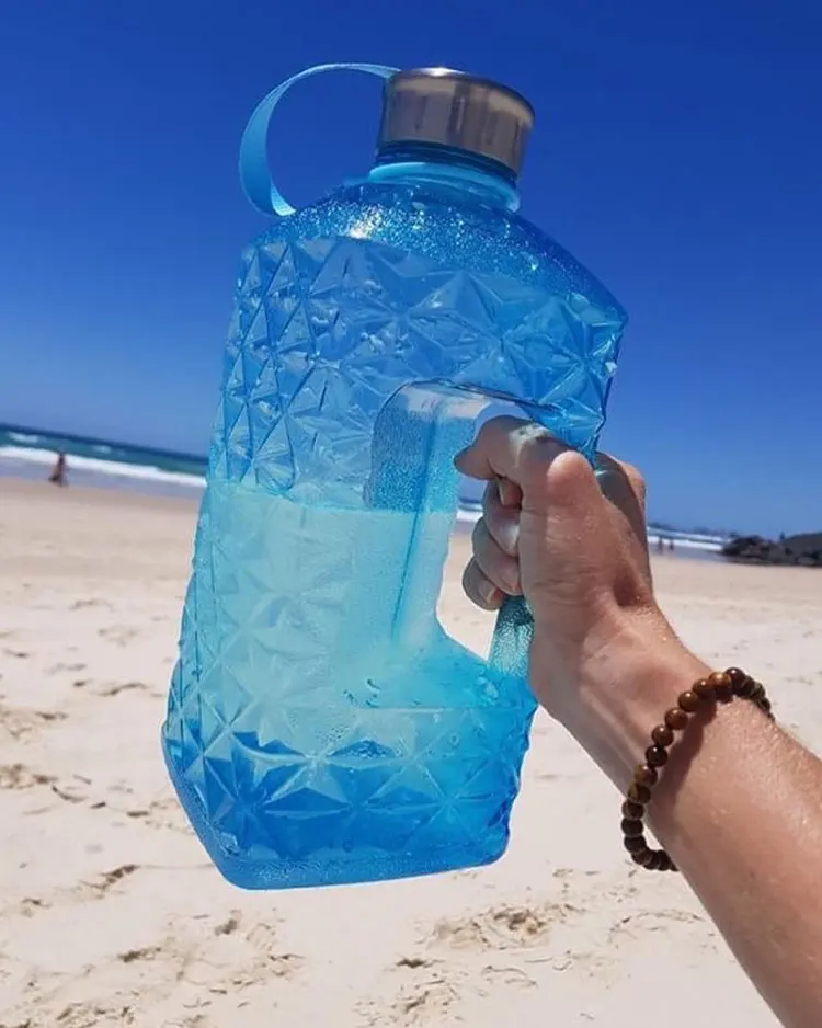 Бутылка для питьевой воды большая спортивная герметичная портативная пластиковая дорожная большая велосипедная крышка светильник контейнер для хранения в спортзале KK60SH