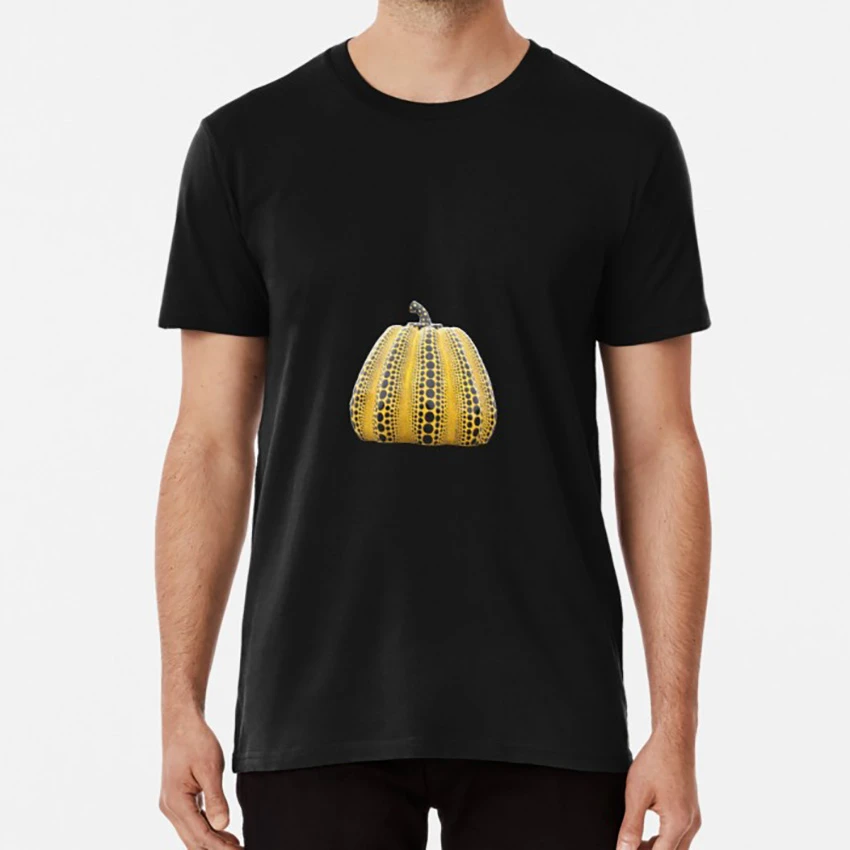 Calabaza YAYOI KUSAMA camiseta calabaza lunares amarillo yayoi kusama escultura artística pop estatua naoshima|Camisetas| - AliExpress