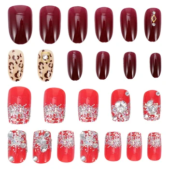 

48pcs Christmas Convenient Beautiful Fingernail Decals Nail Patches Manicure Stickers for Nail Salon Nail Lovers