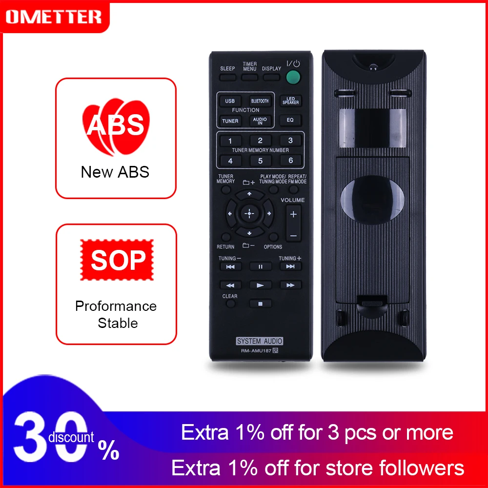

RM-AMU187 remote control use for sony audio system GTK-N1BT remoto controller controle teleconmando fernbienung