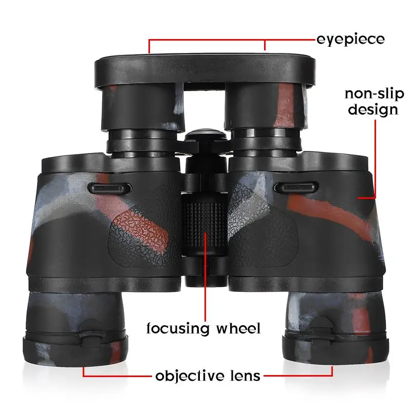 60x60 Telescope Folding Binoculars High Definition Night Vision For Outdoor Bird Watching Travelling Hunting Camping 1000M