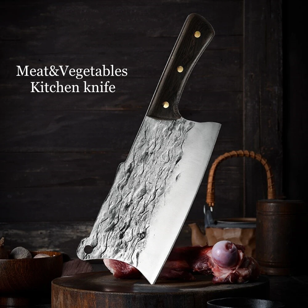 Grandsharp 8 Inch Chinese Cleaver Slaughter Boning Knife