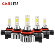 CARLITS H4 HB4 H7 HB2 H3 HB3 H11 H1 H9 H8 автомобильная светодиодная лампа для фары лампы 9003 H27 881 9005 880 COB Туман светильник автомобильных 2 шт. DJ