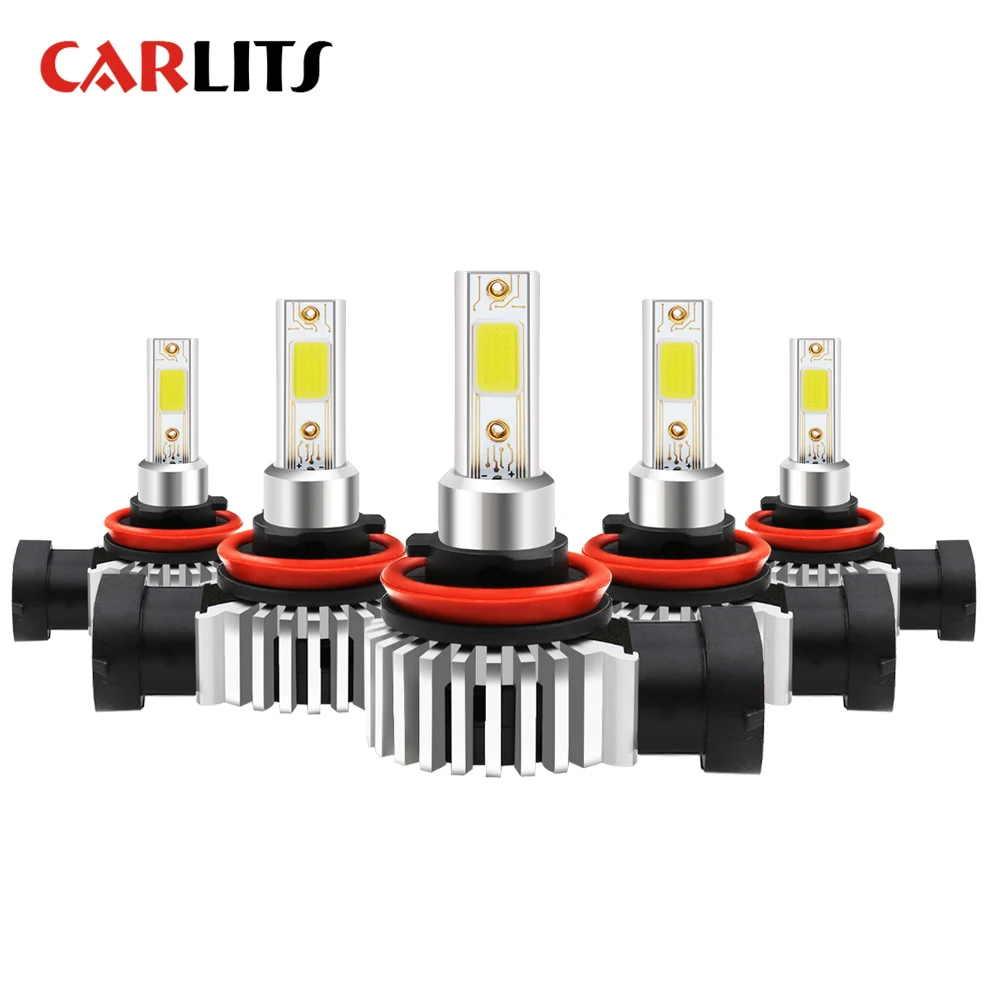 

CARLITS H4 HB4 H7 HB2 H3 HB3 H11 H1 H9 H8 Car LED Headlight Bulb Lamps 9003 H27 881 9005 880 COB Fog Light Automotive 2pcs DJ