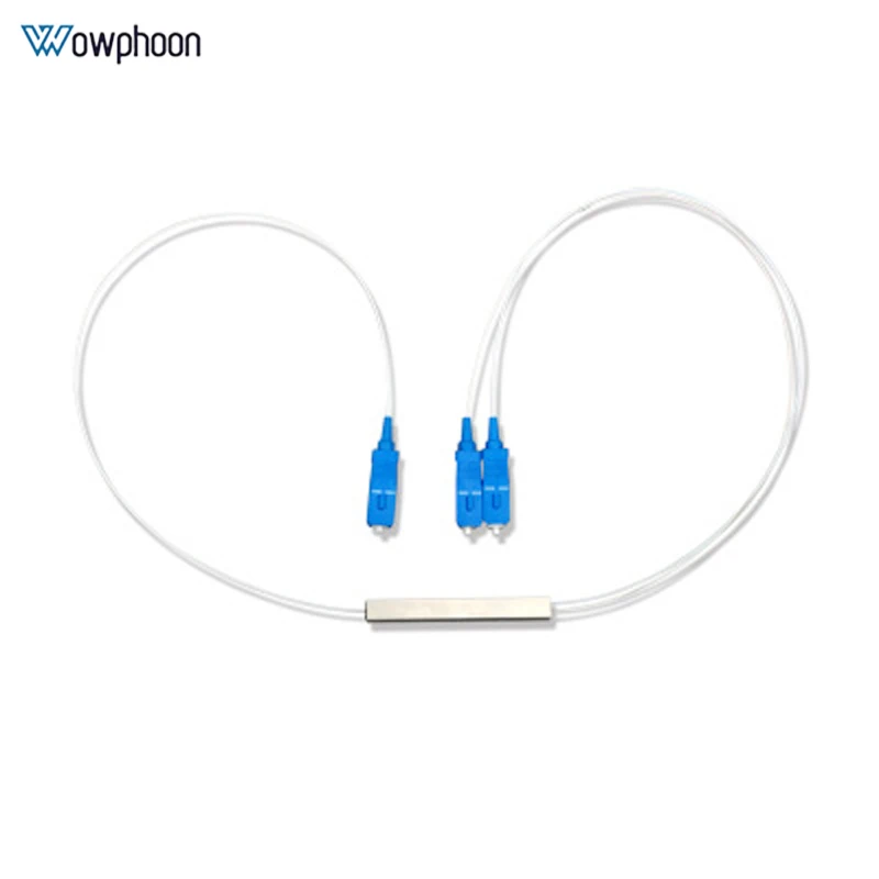 

SC UPC MINI PLC 1X2 Single mode fiber optic splitter 1x2 SC UPC plc splitter/ 1x2 plc Fiber splitter FBT Optical Couple