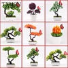 NEW Artificial Plants Bonsai Small Tree Pot Plants Fake Flowers Potted Ornaments For Home Decor Decoration Hotel Garden Decor ► Photo 2/6