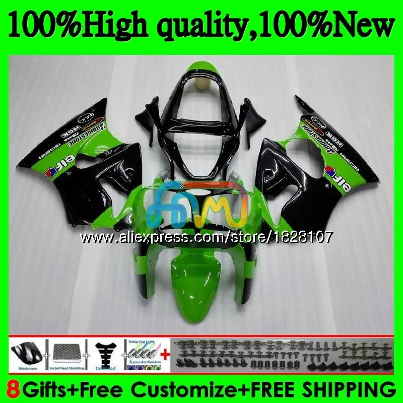Корпус для KAWASAKI 600CC ZZR600 ZX600CC кузов 14BS. 13 ZZR-600 ZZR 600 05 06 07 зеленый 08 2005 2006 2007 2008 комплект обтекателей