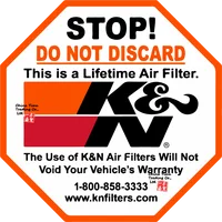 warning Sticker Suitable for K&N Filters Decal motocross atv vtt Rally car off road 4x4 stickers undefined label