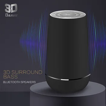 

Bluetooth Speakers T5 TWS Portable Mini Wireless LED 3D Surround Bass Handsfree Speaker Player USB Music Sound Colum Outdoor
