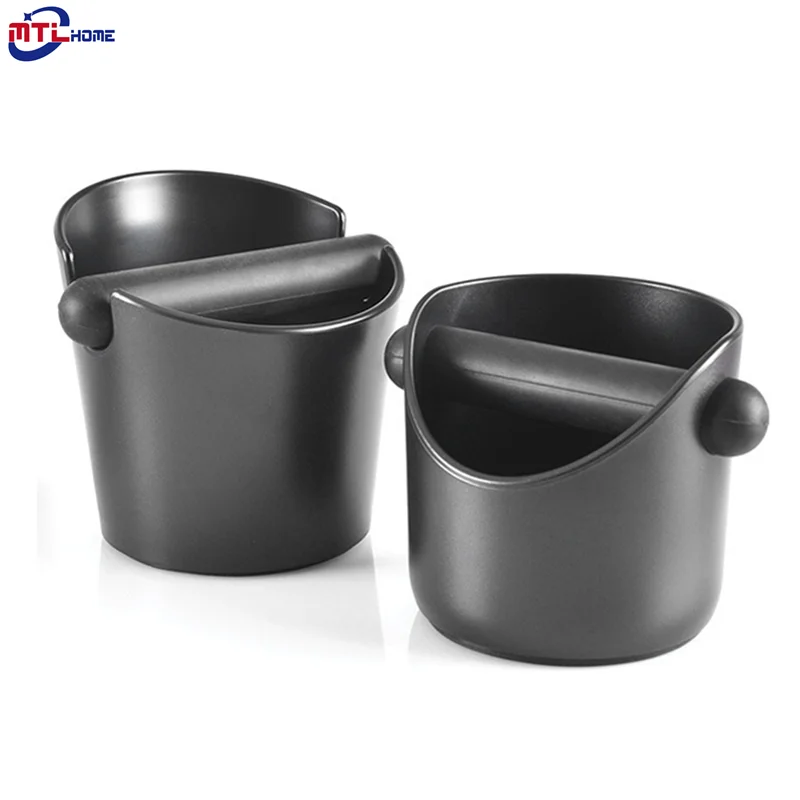 Espresso Knock Box Shock-absorbent Anti Slip Coffee Grind Dump Waste Bin with Detachable Bar for Barista | Дом и сад