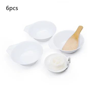 

6pcs/set Outdoor Bowl Set Cookware Portable Camping Hiking Cookware Backpacking Picnic Bowl Spoon Rice Ladle Kit