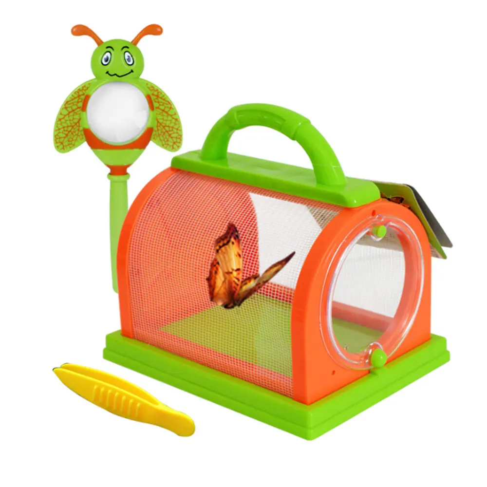 Insect Cage Small Pet Observation Children's Portable Feeding Experiment Silkworm Outdoor Science Toy | - Цена: 