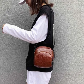 

Women's new crocodile pattern bag shoulder Messenger bag fashion simple solid color new mobile phone bag sac a main femme
