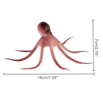 

New Artificial Silicone Octopus Aquarium Fish Tank Fluorescent Cuttlefish Ornaments Water Aquatic Terrarium Landscaping Decorati