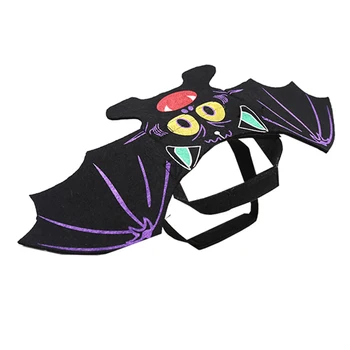 

Dogs Cats Halloween Decor Funny Costume Party Small Animals Dress Up Pet Bat Wing Adjustable Strap Cosplay Golden Retriever
