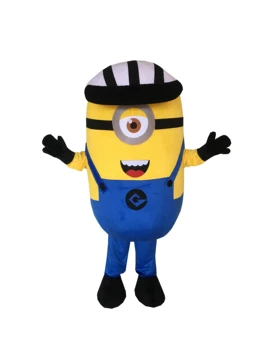 

Cosplay Costumes Made Cartoon Movie Mean Minion Mascot Costume with Smile for Adult