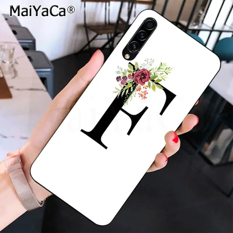 A B C Flowers Lucky number And black letter Art