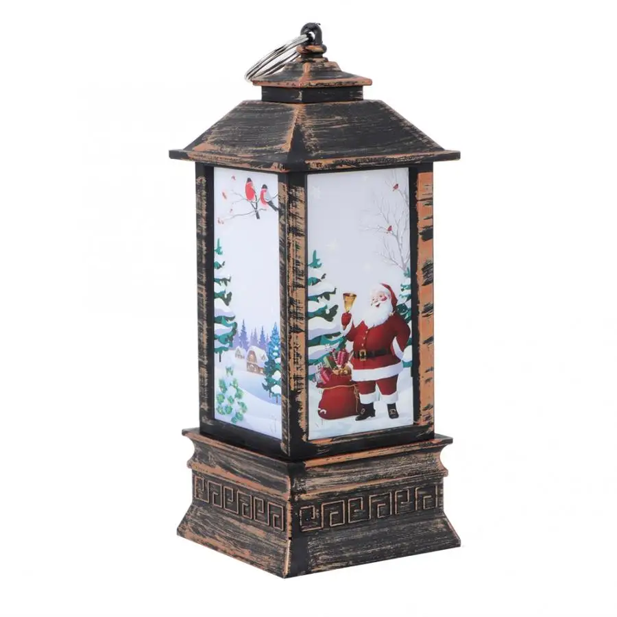 Светодиодный светильник-подсвечник в стиле ретро, Рождественский Декор для домашнего стола, стеклянная свеча - Цвет: A
