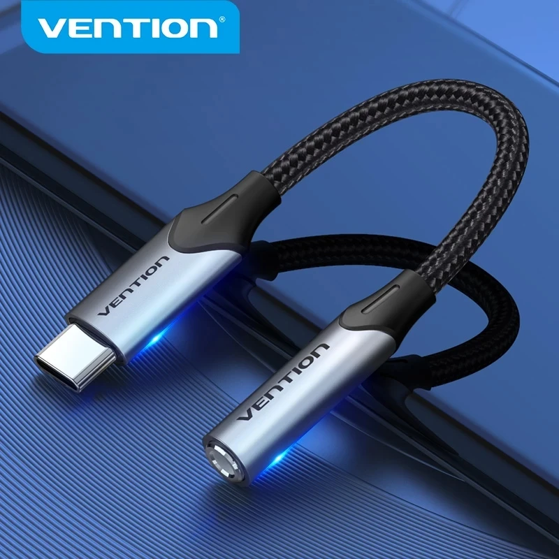 Переходник Vention с Type C на 3 5 аудиокабель разъемом USB Jack AUX для наушников Xiaomi Mi 9 10 pro