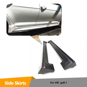 

Carbon Fiber Side Skirt Bumper Extension Lip For Volkswagen VW Golf 7 Bodykits Trim 2014 2015 2016 2017