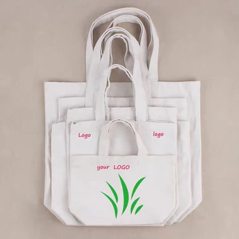 

Wholesales 100pcs Cotton Canvas Tote Shopping Bag Printed Your Logo Reusable and Durable
