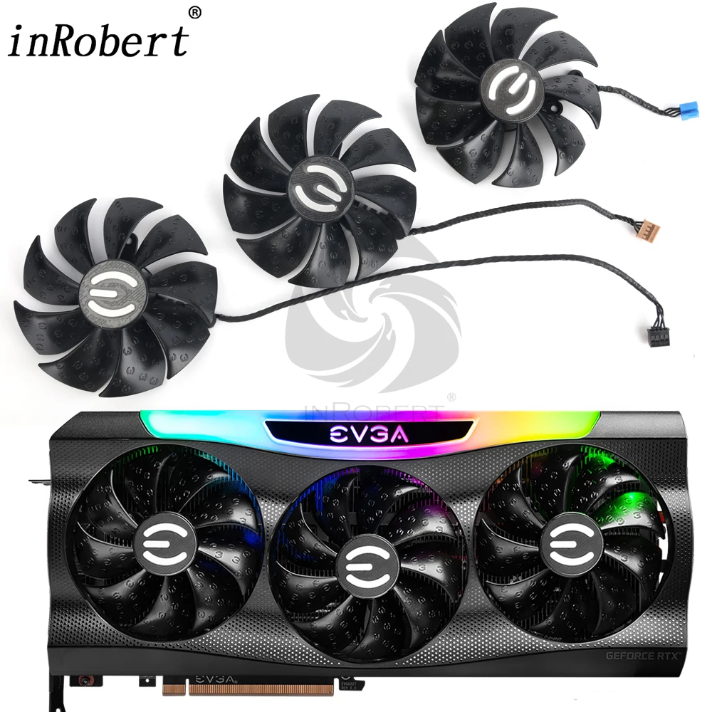 Вентилятор видеокарты PLD09220S12H 12 В 3070 А 4 контакта для EVGA RTX 3080 3090 Ti FTW3 | Компьютеры и