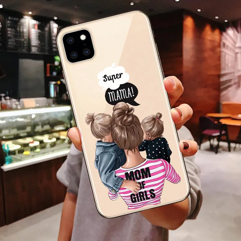 Модный queen Boss Gir Mom Baby силиконовый чехол с бантом для iPhone 7 8 Plus X XS Max XR летний Дорожный Чехол для iPhone 11 Pro Max - Цвет: TPU