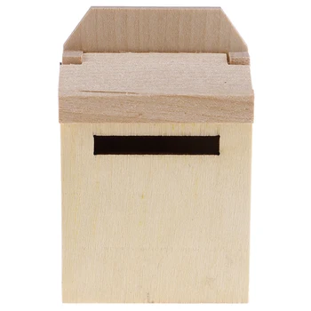 

New 1/12 Dollhouse Miniature Mini Wooden Mailbox Furniture Model Toys