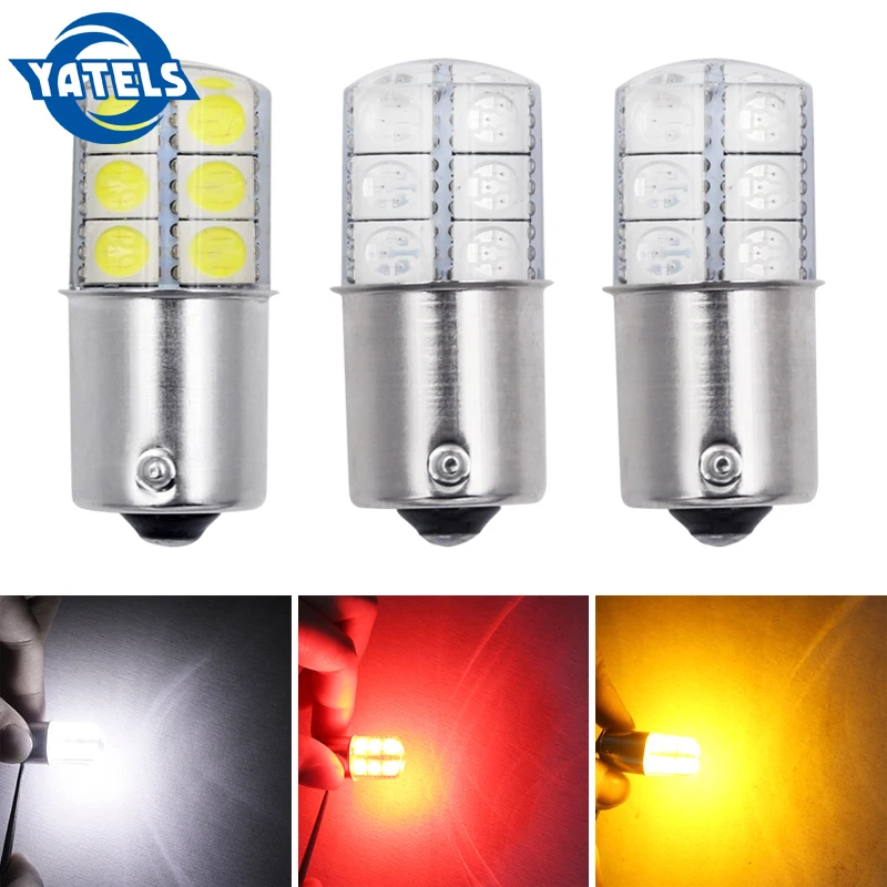 Из 2 предметов S25 1156 BA15S 1157 BAY15D 2835 12 светодиодов SMD кремнезема P21W 12LED автоматический