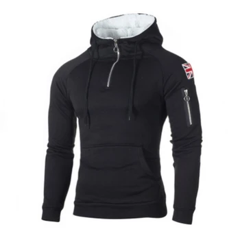 

Hoodies Men Hooded 2020 New Sportswear Patchwork Sweatshirt Zipper Casual Coat Mens Moletom Masculino Fleece Hoodies Tracksuit