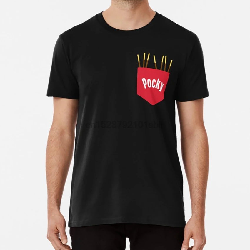 Pocky Pocket (шоколадная версия) Футболка pocky азиатская Азия японская Япония Южная