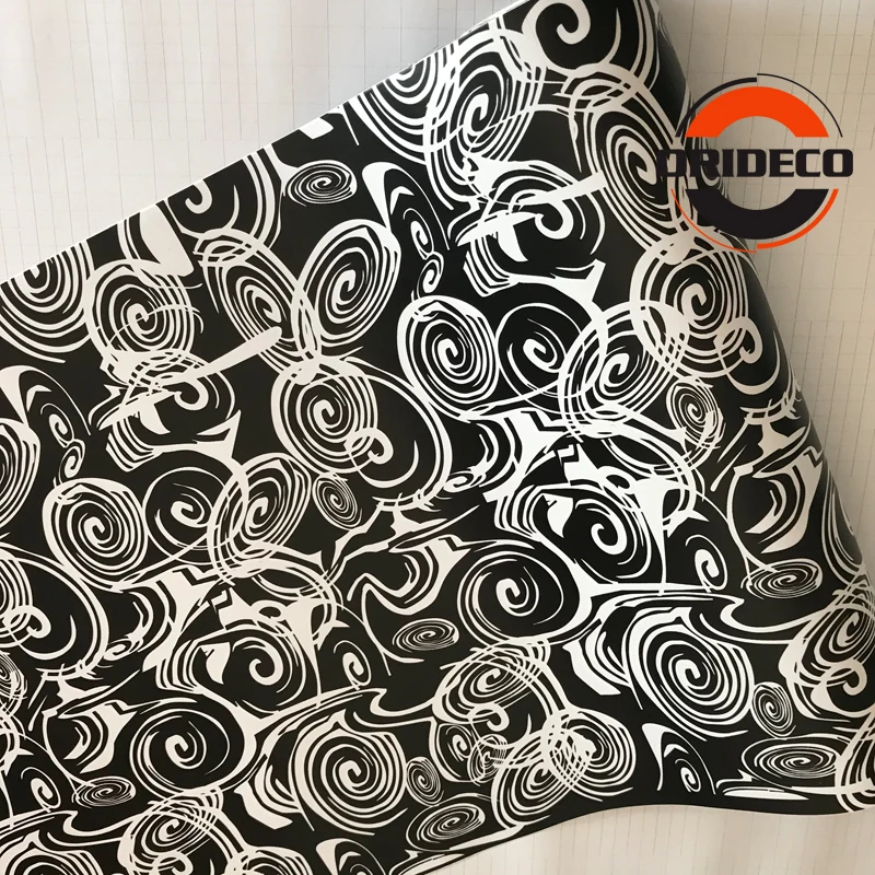 Annual ring black white camo vinyl car sticker 6