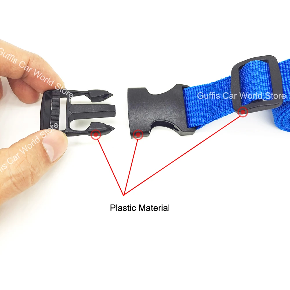 1.5M Buckle Tie-Down Cargo Straps Car Motorcycle Bike PP Buckle Tow Rope Strong Card Belt for Luggage Bag