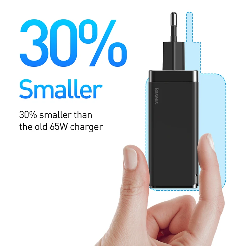 Baseus GaN PD 3,0 USB cargador para iPhone 11 Pro soporte Max AFC FCP SCP QC 3,0 para Samsung S10 Plus P30 Pro Xiaomi - 3