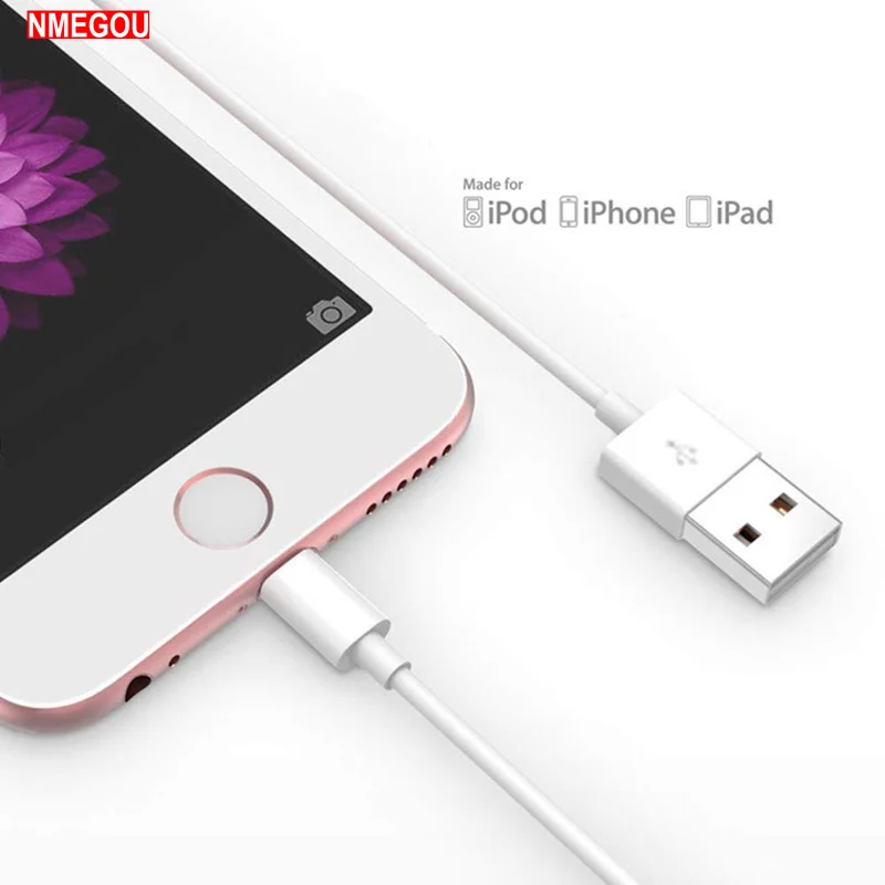 

20cm 1m 2m 3m Data Usb Charger Charging Cable for IPhone X XR XS Max 8 7 6 6S 5S 5C SE IPad Air I Phone Lighting 8 Pin Ios Cabo
