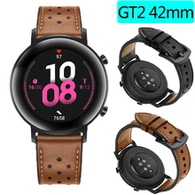 20 мм ширина полосы для huawei Часы GT2 42 мм/часы 2 ремешок кожаные умные часы браслет ремень